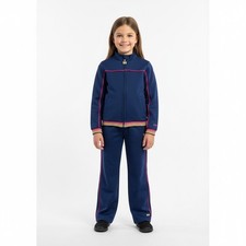 Gap Rainbow Tracksuit Set Girls 8 Navy Blue Winter Warm Cozy Jacket Pants Outfit