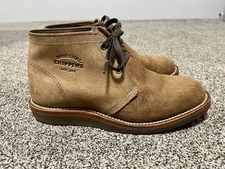 Chippewa Milford Chukka Desert Boots Boondocker Suede Leather Mens 7.5E USA