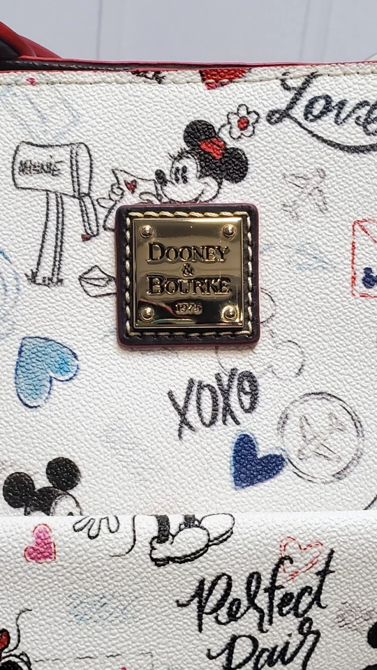 Bolso de Mano Dooney Bourke Disney Sweethearts Minnie Mickey Valentines Love Letter Bag Foto 4 de 4