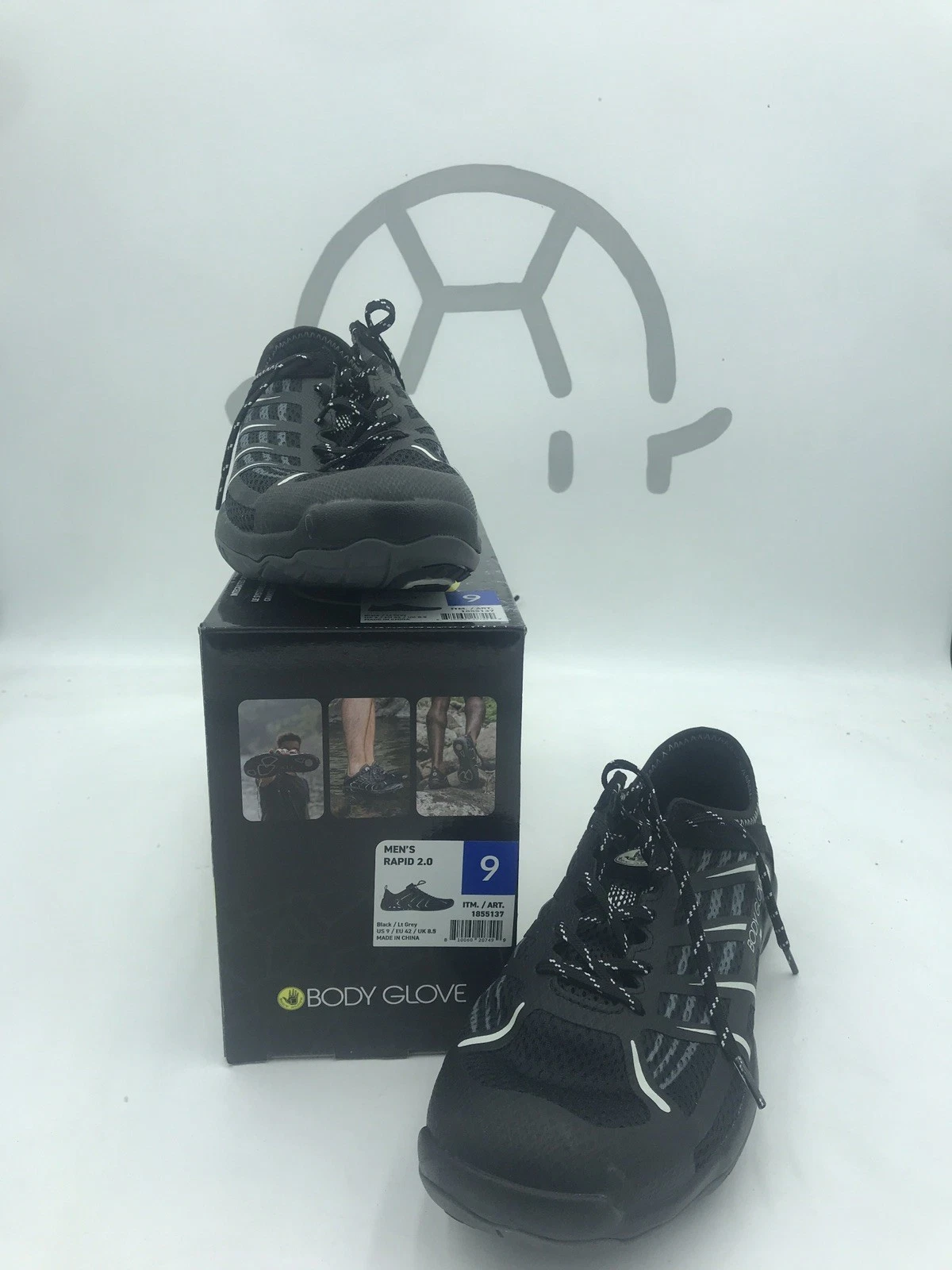 Body Glove Rapid 2.0 Mens Ultimate Hybrid Athletic Shoes Black Size 9