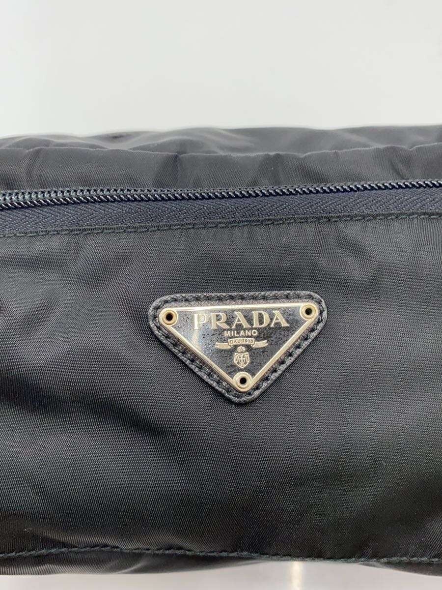 PRADA Prada Pouch Nylon Black Solid from Japan - image 5