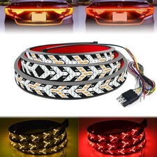 Upgraded 60-Inch LED Tailgate Light Bar Strip with Fall Warning Red Yellow
