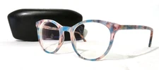 Amelia E Eyeglass frame 35-001081 Pink & Blue marble Plastic 50-20-145