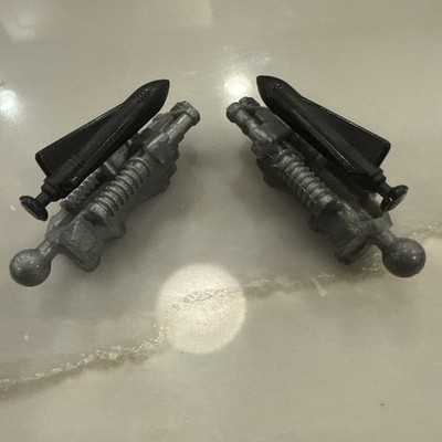 1987 GI Joe Defiant Set of 2 Shuttle Booster Laser Cannons w/missiles Parts