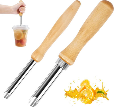 2 Pack Straw Puncher for Plastic Lids, Straw Hole Puncher for Plastic Lids, Lemo