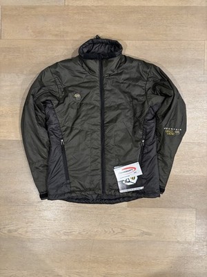 Mountain Hard Wear Mens Puffer Jacket Green PrimaLoft Lightweight Warmth Size S