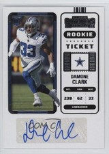 2022 Panini Contenders Rookie Ticket Damone Clark #234 Auto 1t2c
