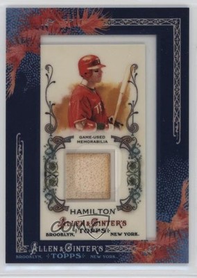 2011 Topps Allen & Ginter's Framed Mini Relics Josh Hamilton #AGR-JH 6h1
