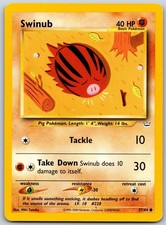 Swinub 57/64 Common Neo Revelation Pokemon Unlimited Lightly Played