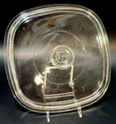 Vintage PYREX A9C Lid Clear Glass Square Replacement 2 Qt 3 Qt Corning Ware 9"