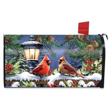 Briarwood Lane Winter Glow Cardinals Mailbox Cover
