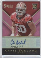 2014 Panini Select Rookie Fuchsia Prizm 18/199 Chris Borland #RA-CB Auto 1be