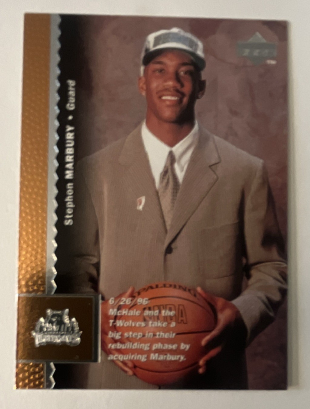 Upper Deck 1996-97 Stephon Marbury #74 Minnesota Timberwolves NBA