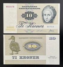 Denmark 10 kroner 1976, Serie 1972 UNC P-48f.1