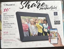 Touchscreen Digital Photo Frame by Alutatek 10" Inch Wi-Fi