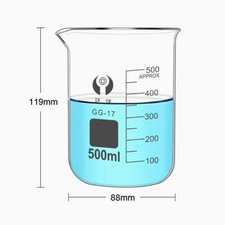 500ml Borosilicate Glass Beaker Laboratory Beakers Glassware Laboratory Supply