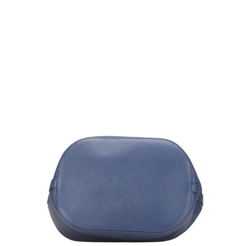 Gucci Bamboo Shoulder Bag Handbag 387613 Navy Leather Women s GUCCI Used From Ja thumbnail 3