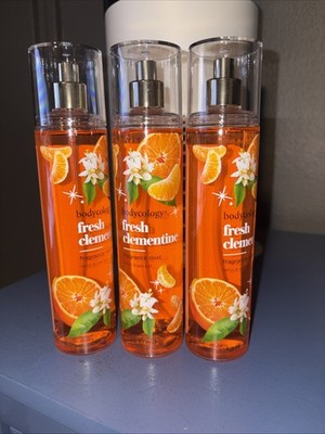 3 Pc Fresh Clementine Bodycology Body Spray
