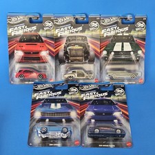 Hot Wheels Silver Series Fast  Furious Dream Lineup Set Of 5 - NEW