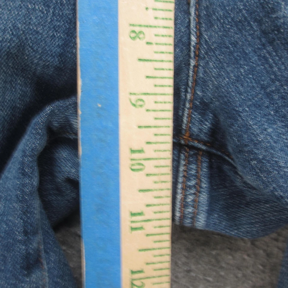 Jeans Eileen Fisher para mujer 12 azules elásticos de algodón orgánico ajustados denim con cremallera Foto 4 de 4