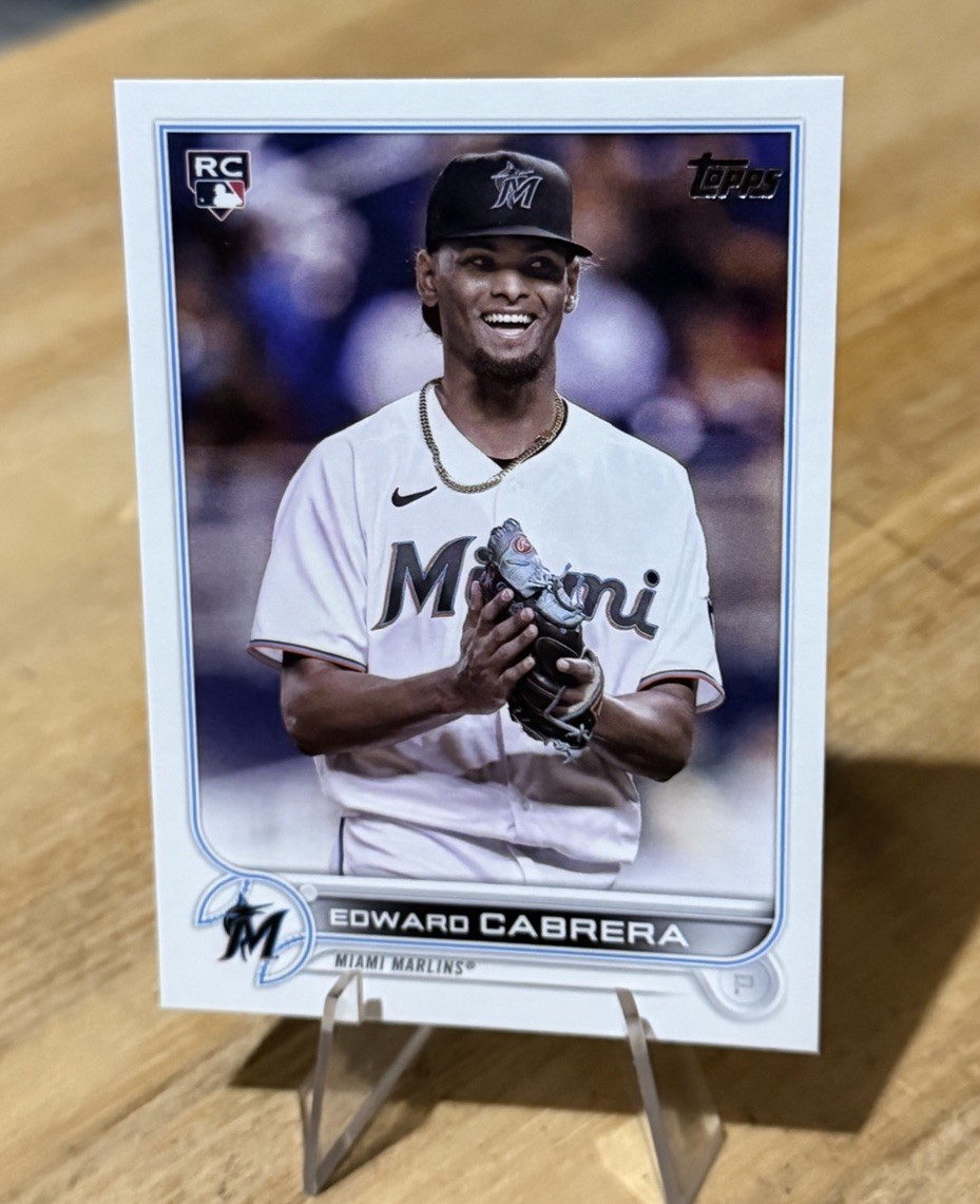 Edward Cabrera 2022 Topps ROOKIE IMAGE VARIATION SP Miami Marlins