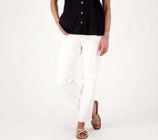 Denim  Co. Regular Original Waist Stretch Side Pocket Pant White XL New