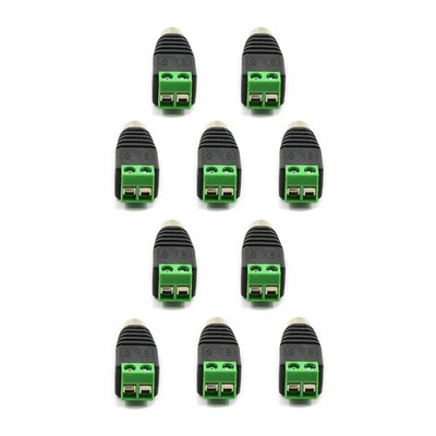 10x Speaker Wire Cable To Audio Female RCA Connector Adapter Terminal Block Plug