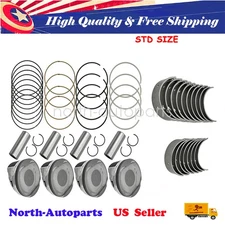 STD Pistons Main Rod Bearings For 07-13 Toyota Camry MATRIX RAV4 Scion tC 2AZFE