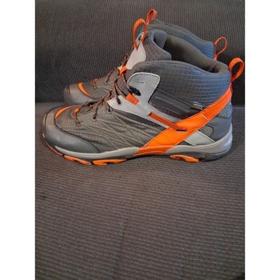 Keen Marshall Mid WP Waterproof Hiking Boots Mens 13 Gray Orange 1009543