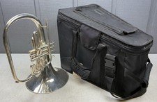 GETZEN SILVER MARCHING FRENCH HORN IN GOOD PLAYING CONDITION D7251