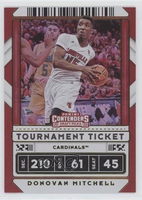 2020 Panini Contenders Draft Picks Tournament Ticket 12/49 Donovan Mitchell 0c2