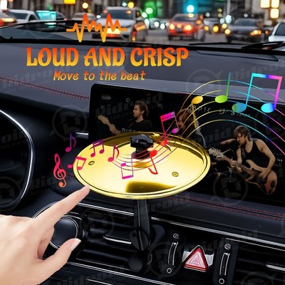 Car Cymbal Air Vent Mini Drum Crash Cymbal For Car Vent (Gold), 2026 Best Gift