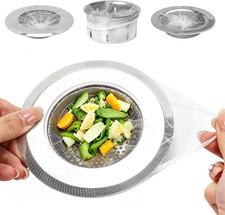 800 PCS Disposable Sink Drain Covers, Kitchen Sink Strainer Mesh Bag Drain Nets