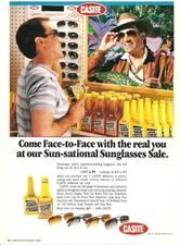 1988 CASITE Sunglasses Motor Honey Car Additives Hastings vintage Print AD