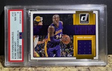 2014-15 Panini Donruss Gamers Kobe Bryant PSA 8 Maglia Gioco Usato Patch #32
