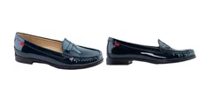 *$155 Marc Joseph Womens Sz 8 M East Village  Patent Leather Penny Loafer