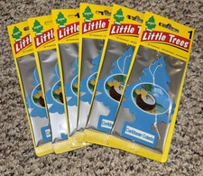 Little Trees Caribbean Colada Scent Air Fresheners for Car and Home, 6 Pcs