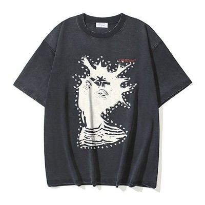 OFF-WHITE Co-branded Heavyweight Short-Sleeve T-Shirt with Abstract Arrow Print