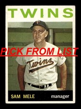 1964 Topps Baseball 16-327 VG-EX Pick From List All PICTURED zz9 zz5