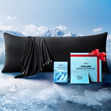 Ice Cooling Body Pillowcase for Hot Sleepers Stays Cool All Night, Silky To...
