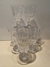 Lot De 8 Verres à Eau en Cristal de Baccarat Saint Louis ? Côtes Plates Caton