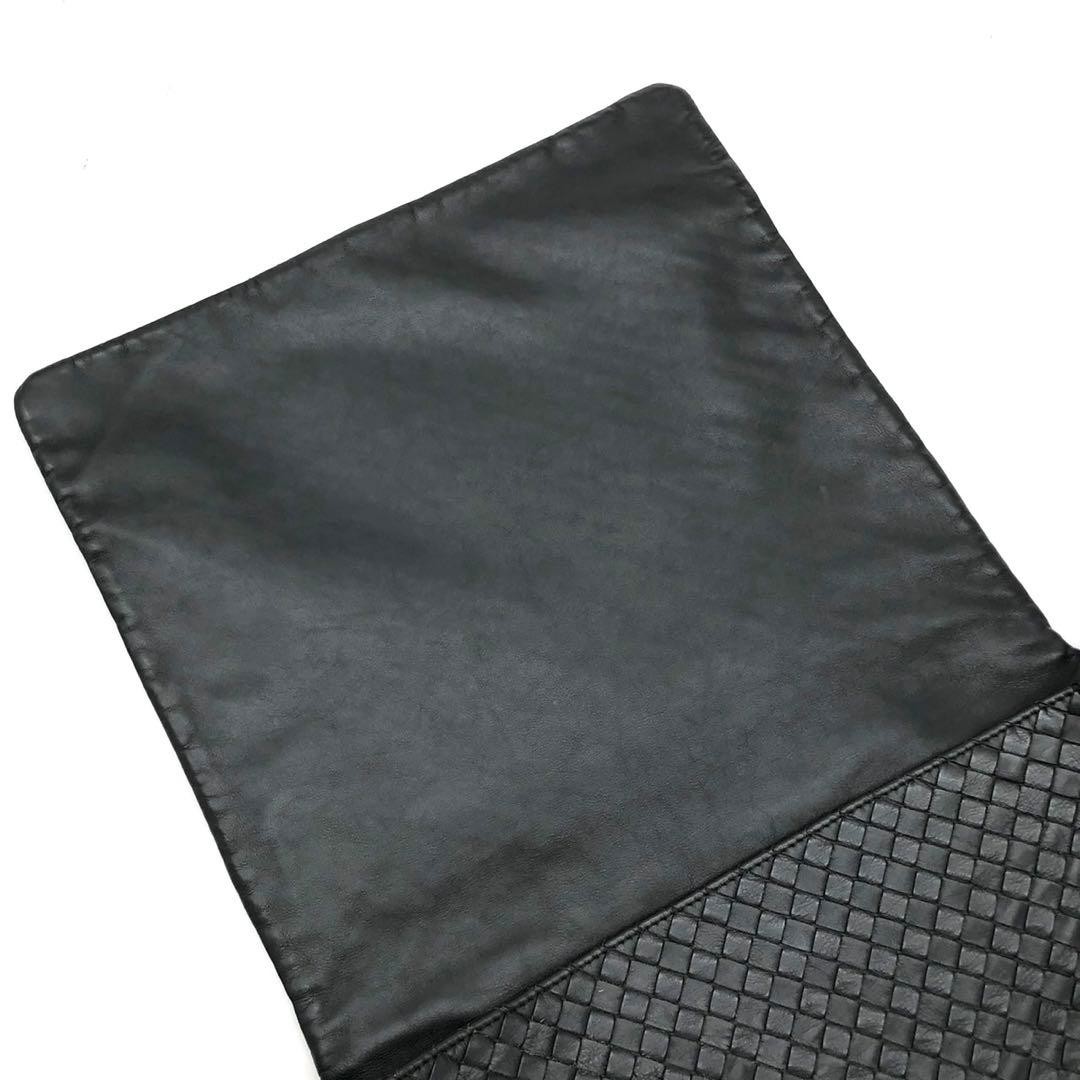 Bottega Veneta Intrecciato Shoulder Bag Messenger Gray Leather Authentic thumbnail 24