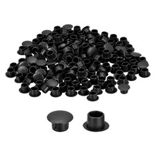 150Pcs Screw Hole Plugs, 8mm 5/16" Dia Plastic Button Plugs, Black