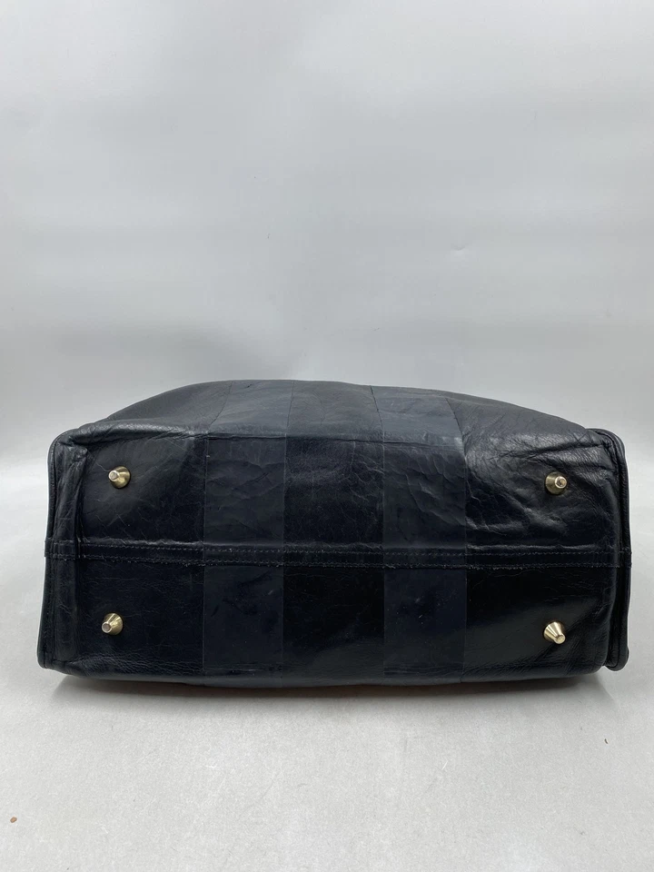 Clare V 黑色皮革大号手提包 — 第 3/4 张图片