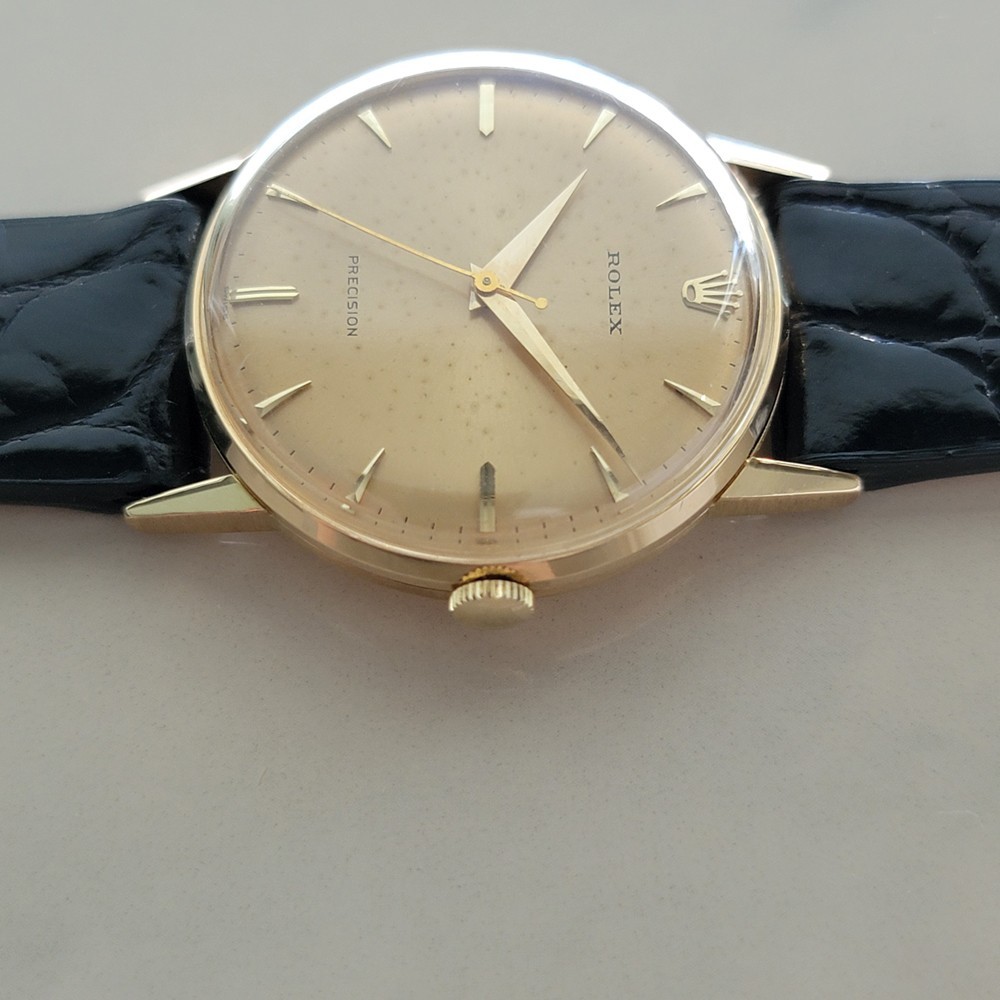 Rolex Precision Ref 8961 18k Solid Gold Mens Manu… - image 4