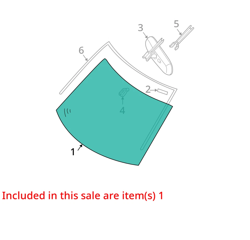 (LOCAL PICKUP ONLY) Windshield Glass Thru 1/07 Fits 04-07 INFINITI QX56 4029817 Foto 3 de 4