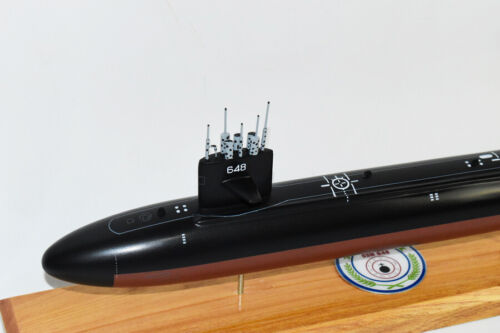 USS Aspro (SSN-648) Sturgeon Class Submarine, US Navy, Scale Model, Mahogany - Picture 2 of 5