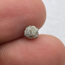 Uncut diamond 0.75tcw silver color natural irregular shape to make bridal gift