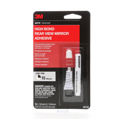 3M High Bond Rearview Mirror Adhesive, 08749, 0.02 fl oz | eBay