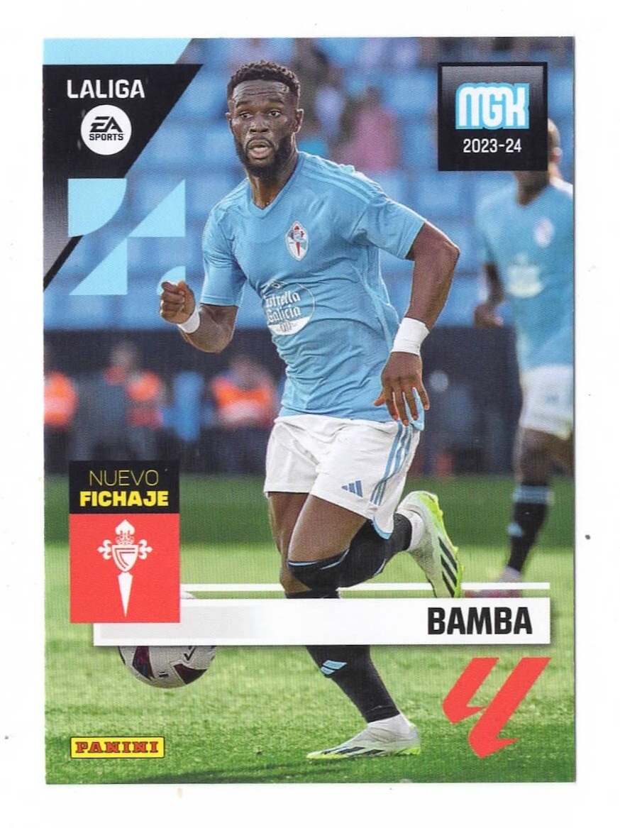 MGK MEGACRACKS 2023-24 PANINI NUEVO FICHAJE BAMBA #457 CELTA VIGO LA LIGA CARD
